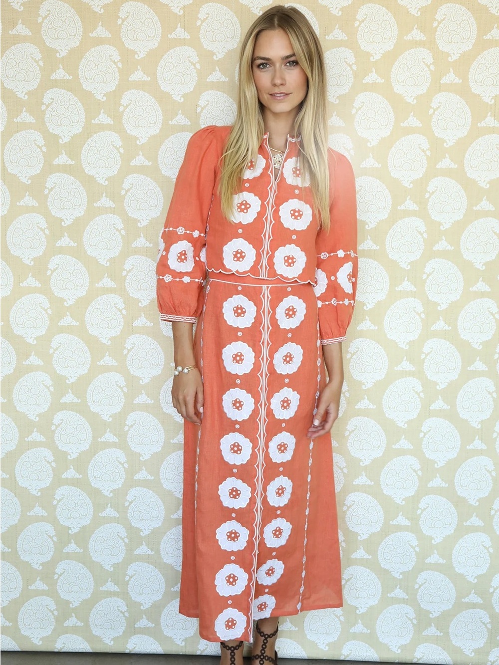 Asha Rust Isabel Top and Skirt set size XXS